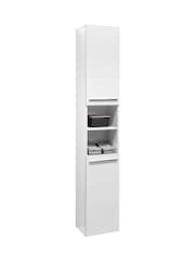 Julian Bowen White Mandy Tall Cabinet - Image 2 of 8