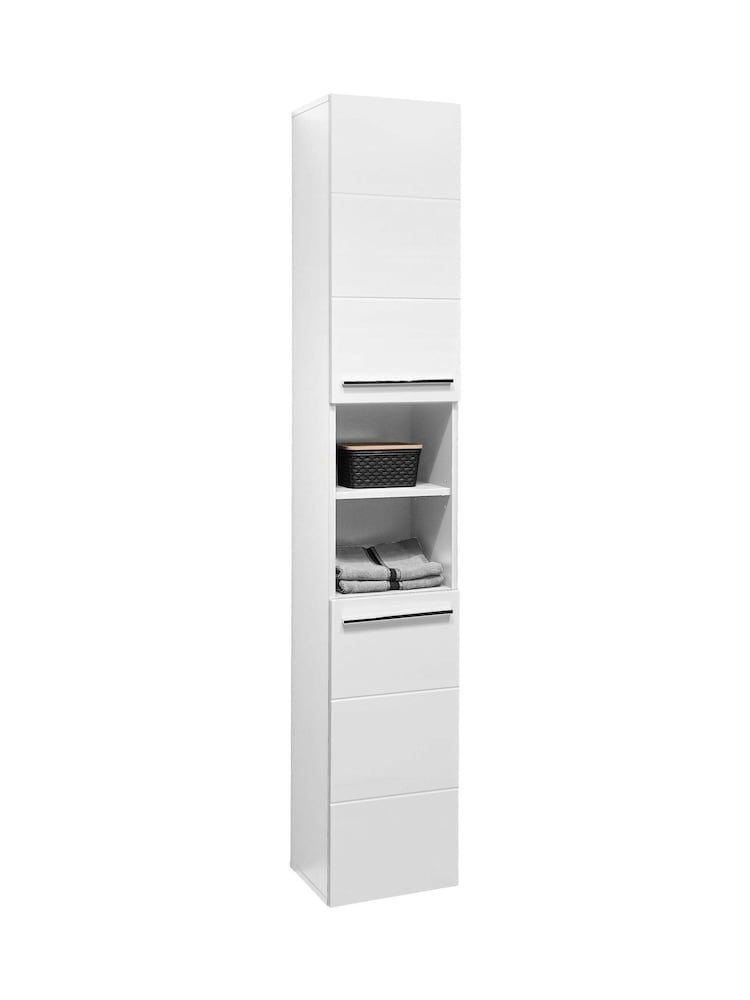 Julian Bowen White Mandy Tall Cabinet - Image 2 of 8