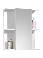 Julian Bowen White Mirror Mandy 1 Door Mirrored 1 Door Cabinet - Image 2 of 9