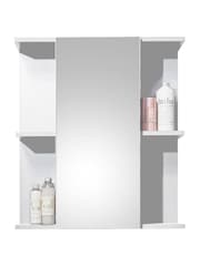 Julian Bowen White Mirror Mandy 1 Door Mirrored 1 Door Cabinet - Image 3 of 9