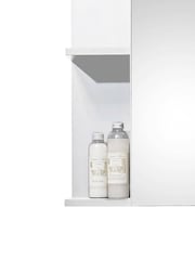 Julian Bowen White Mirror Mandy 1 Door Mirrored 1 Door Cabinet - Image 4 of 9