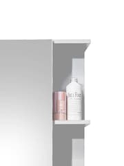Julian Bowen White Mirror Mandy 1 Door Mirrored 1 Door Cabinet - Image 5 of 9