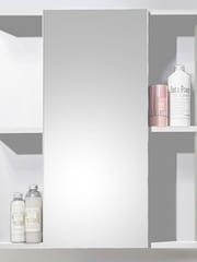 Julian Bowen White Mirror Mandy 1 Door Mirrored 1 Door Cabinet - Image 6 of 9