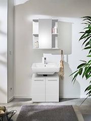 Julian Bowen White Mirror Mandy 1 Door Mirrored 1 Door Cabinet - Image 8 of 9