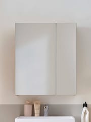 Julian Bowen Artisan Oak Austin Mirrored Cabinet - Image 1 of 13