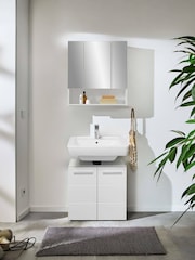 Julian Bowen White Mandy Under Sink Cabinet - Image 8 of 9