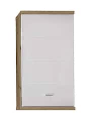 Julian Bowen Artisan Oak White Pool Wall Cabinet - Image 4 of 10