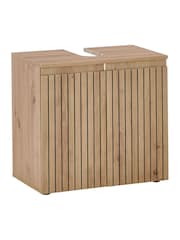 Julian Bowen Artisan Oak Austin 2 Drawer Under Sink 2 Door Cabinet - Image 3 of 13
