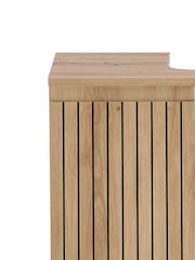 Julian Bowen Artisan Oak Austin 2 Drawer Under Sink 2 Door Cabinet - Image 8 of 13