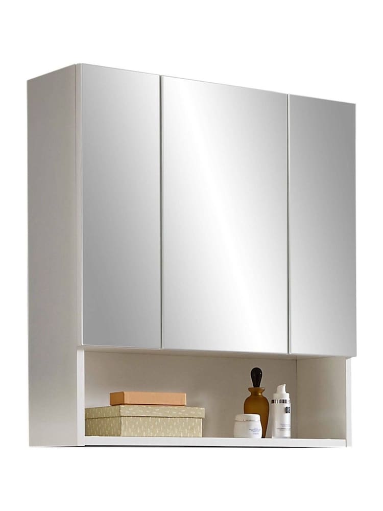 Julian Bowen White Mirror Mandy 1 Door Mirrored 3 Door Cabinet - Image 2 of 8