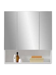 Julian Bowen White Mirror Mandy 1 Door Mirrored 3 Door Cabinet - Image 3 of 8