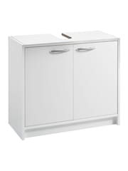 Julian Bowen White Smash Under Sink Cabinet - Image 3 of 9