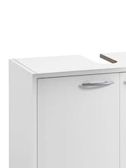 Julian Bowen White Smash Under Sink Cabinet - Image 6 of 9