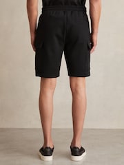 Черный - шорты-карго Reiss Oliver Interlock - Изображение 5 из 6