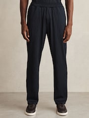 Reiss Marr Wave-Jacquard Drawstring Trousers - Imagen 3 de 6