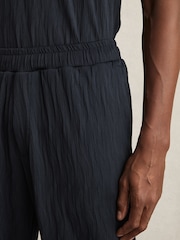 Reiss Marr Wave-Jacquard Drawstring Trousers - Imagen 4 de 6