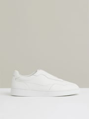 Reiss White Lane Leather Elasticated-Lace Trainers - Image 1 of 5