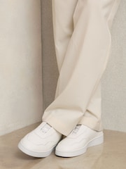 Reiss White Lane Leather Elasticated-Lace Trainers - Image 2 of 5