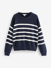 Navy Stripe Full Sleeve Jumper - Image 1 of 1