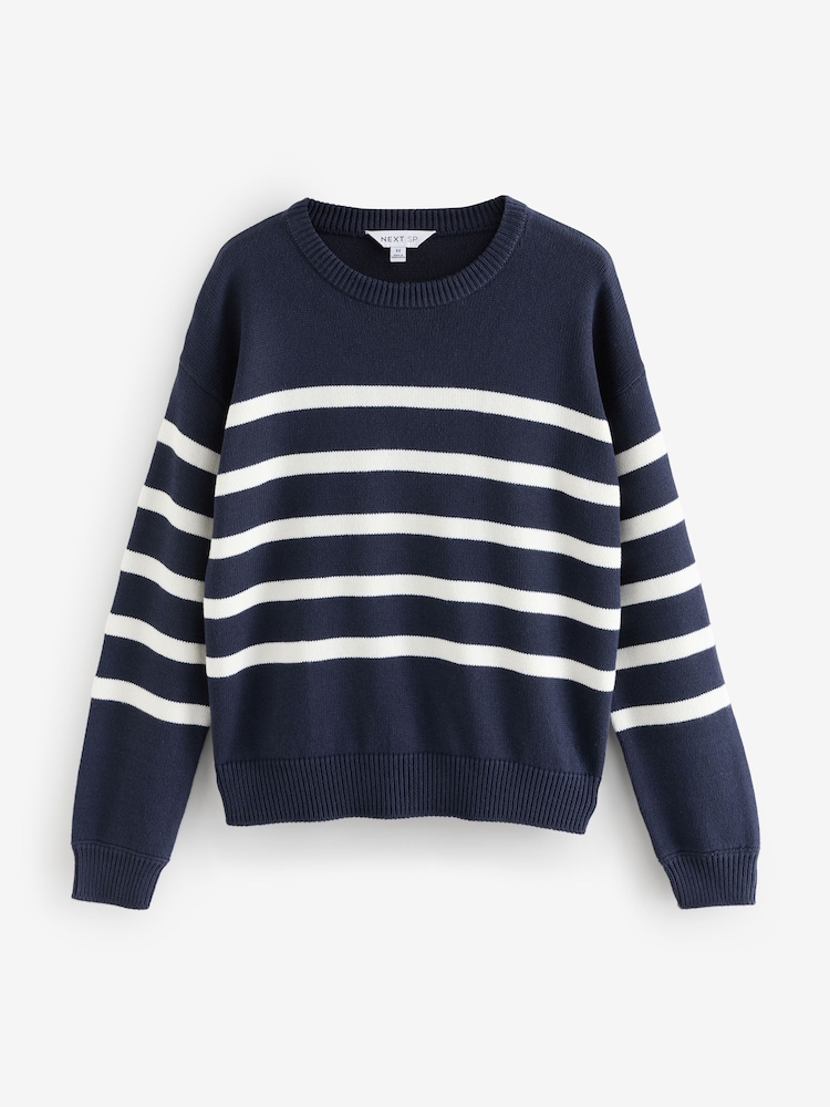 Navy Stripe Full Sleeve Jumper - Image 1 of 1