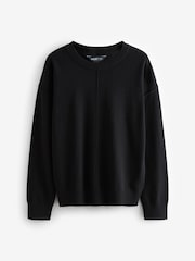 Black Long Length Sleeves Sweater - Image 1 of 1