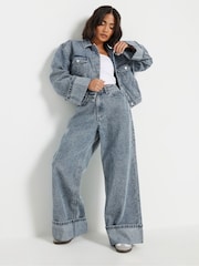 PixieGirl Petite Fold Over 100% Cotton Jacket - Image 1 of 6