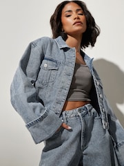 PixieGirl Petite Fold Over 100% Cotton Jacket - Image 2 of 6