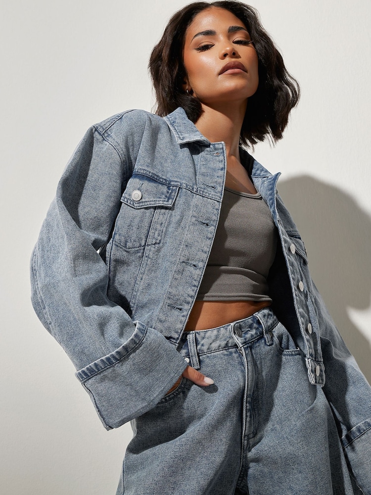 PixieGirl Petite Fold Over 100% Cotton Jacket - Image 2 of 6