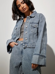 PixieGirl Petite Fold Over 100% Cotton Jacket - Image 4 of 6