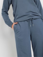 Long Tall Sally Blue Wide Leg Joggers - Image 4 of 5