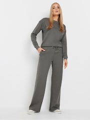 Long Tall Sally Grey Wide Leg Joggers - Image 1 of 6