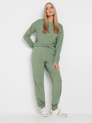 Long Tall Sally Green Cuffed Joggers - Image 1 of 5