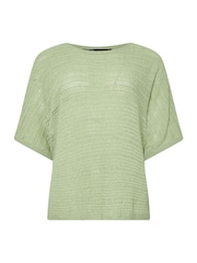 M&Co Green Slash Neck Short Sleeve Jumper - Image 5 of 5