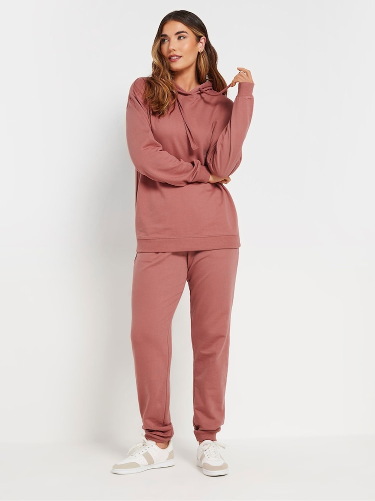 Long Tall Sally Brown Chunky Drawcord Cuffed Joggers - Image 1 of 5 Long Tall Sally Brown Chunky Drawcord Cuffed Joggers - Image 1 of 5