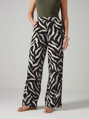 Long Tall Sally Natural Wide Leg Trousers - Image 2 of 5