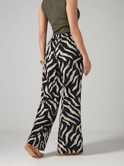 Long Tall Sally Natural Wide Leg Trousers - Image 3 of 5