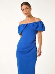 Roman Scuba Bardot Stretch Midi Dress - Bild 1 von 5