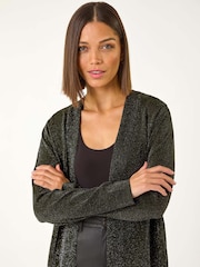 Roman Black Shimmer Hotfix Cardigan - Image 4 of 5
