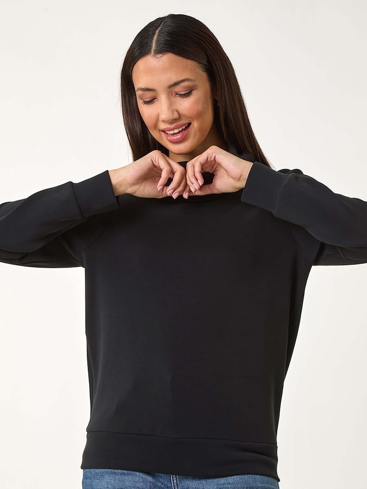 Roman Roll Neck Soft Scuba Top - Imagen 2 de 5