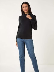 Roman Roll Neck Soft Scuba Top - Imagen 4 de 5