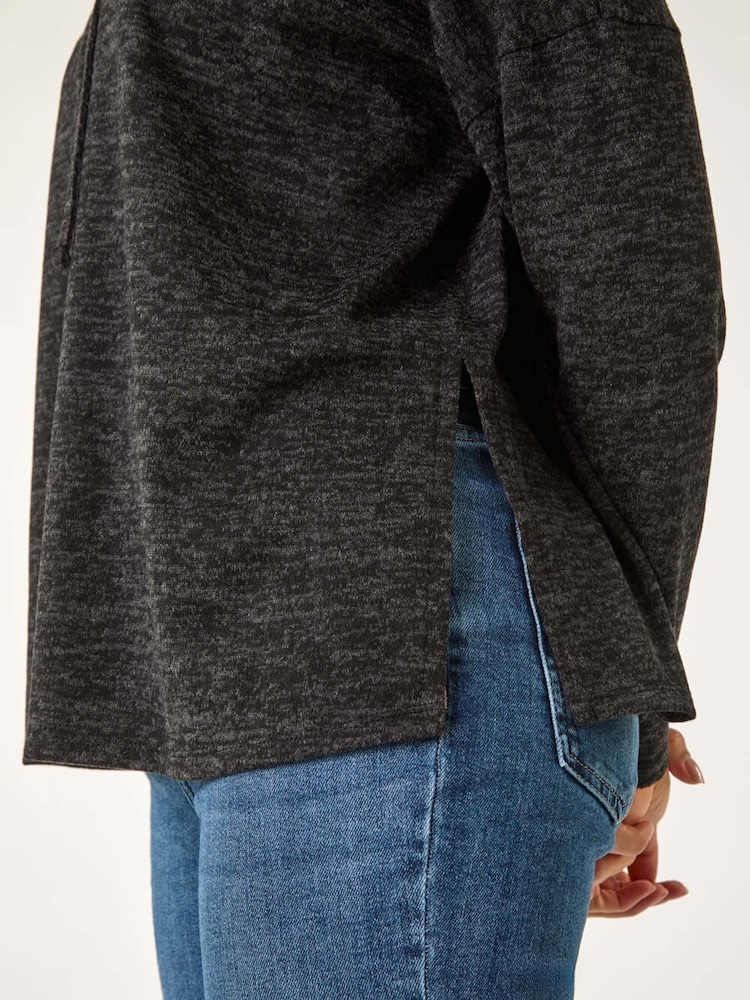 Roman Black Soft Drawstring Hoodie - Image 5 of 5