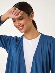 Roman Blue Waterfall Stretch Cardigan - Image 4 of 5