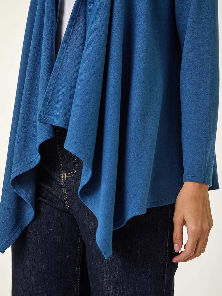 Roman Blue Waterfall Stretch Cardigan - Image 5 of 5