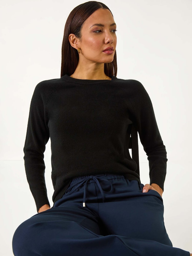 Roman Blue Wide Leg Ponte Trousers - Image 2 of 5