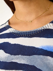 Roman Blue Ombre Animal Print Knit Jumper - Image 5 of 5