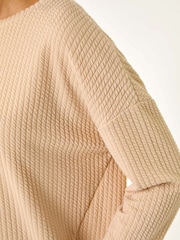 Roman Natural Textured Jersey Slouch Jumper - Image 5 of 5