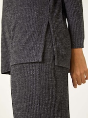 Roman Relaxed Ribbed Side Split Top - Image 5 of 5