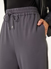 Roman Grey Wide Leg Ponte Trousers - Image 5 of 5