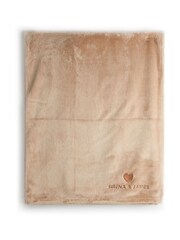 Personalised Embroidered Heart Plush Blanket by Stitch Style - Image 1 of 3