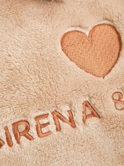 Personalised Embroidered Heart Plush Blanket by Stitch Style - Image 3 of 3